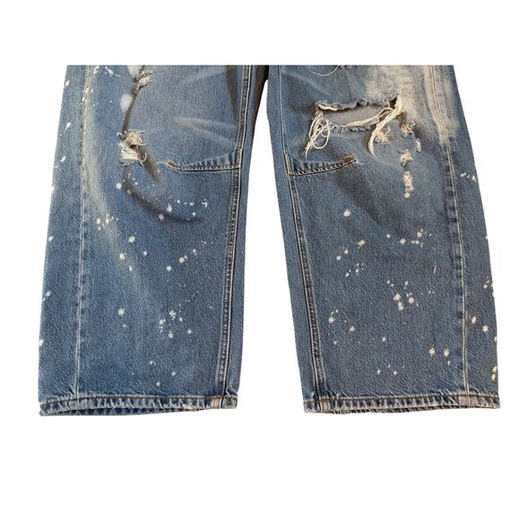 NWT Free People Moxie Low Slung Pull On Barrel Jeans 31 Streetwear Y2K NO STRING - Picture 7 of 16